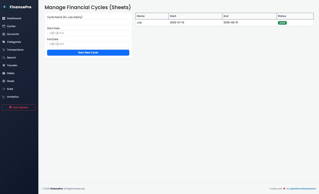 FinancePro Desktop Application Windows| Mac